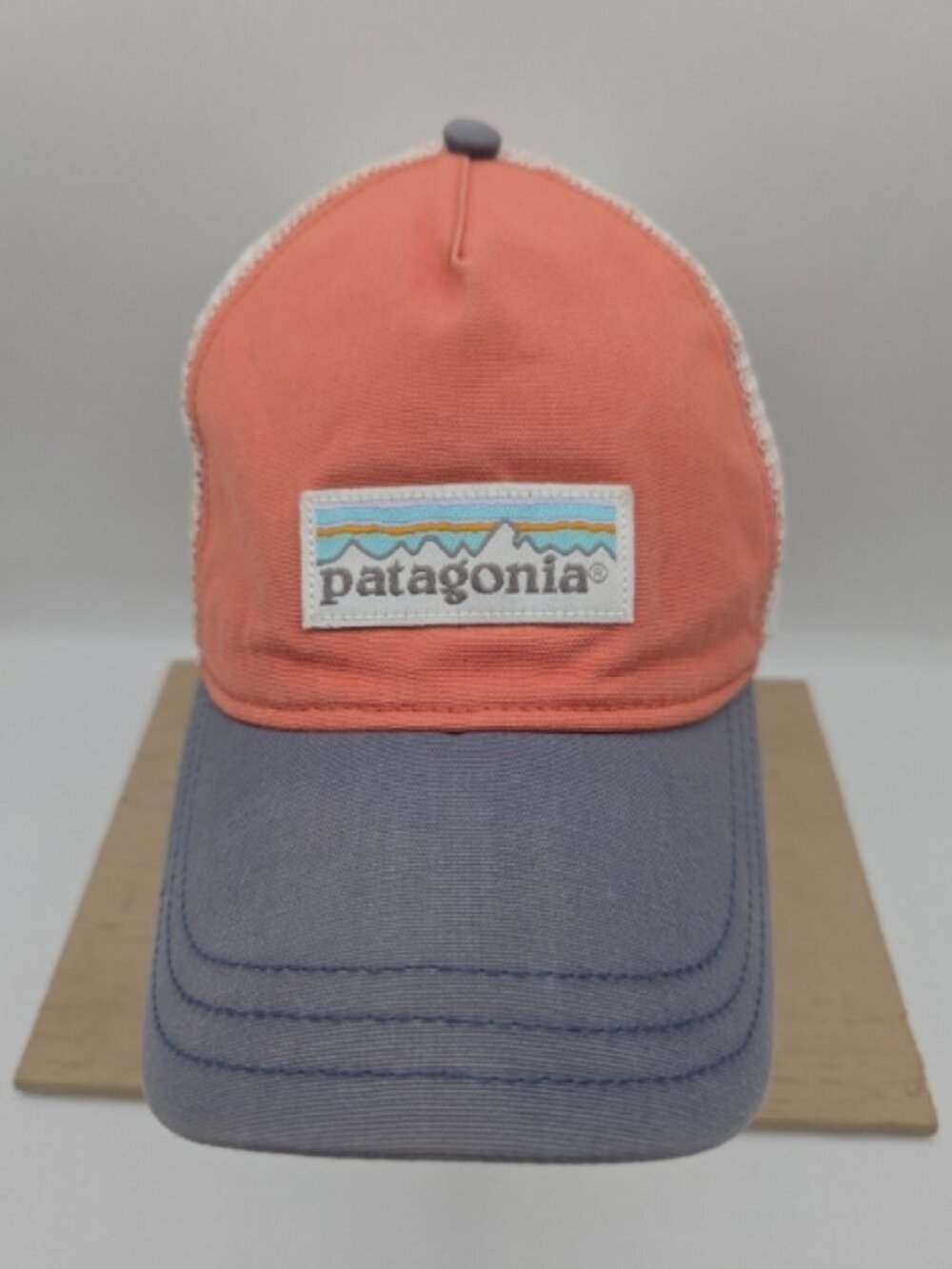 Patagonia Trucker Cap – Orange / Blue / Mesh – One Size